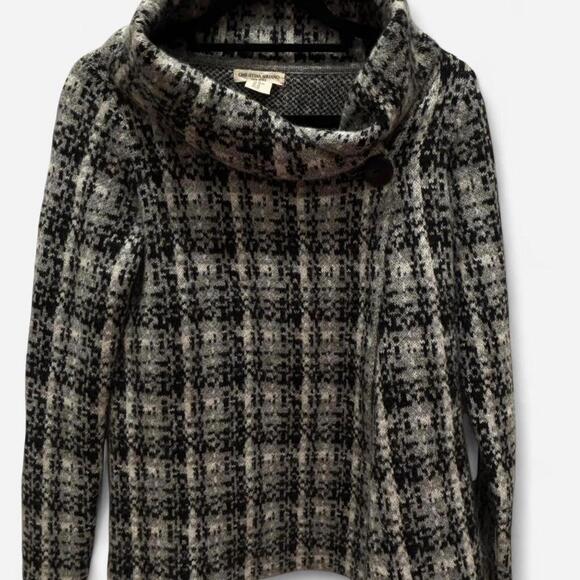 Christian Siriano black and grey wool blend sweater #winterknits - Picture 7 of 7